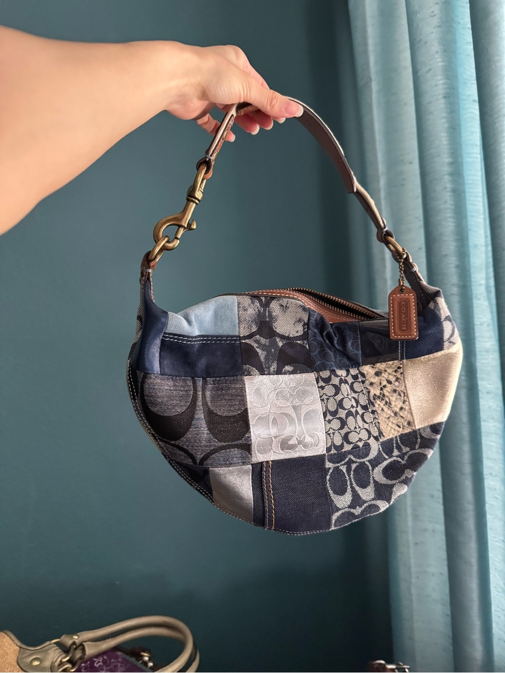 Rare Vintage Coach Patchwork Bag + matching wallet